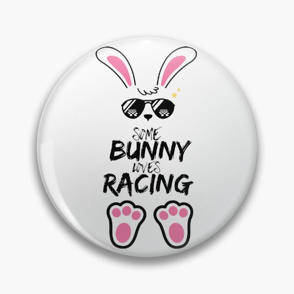 Item preview,  Some Bunny Loves Racing Funny Cute Cool Easter Bunny Sunglasses Racer Checker Flag Race Track Coolest Bunny Motorsports  designed and sold by CarantinedChaos.