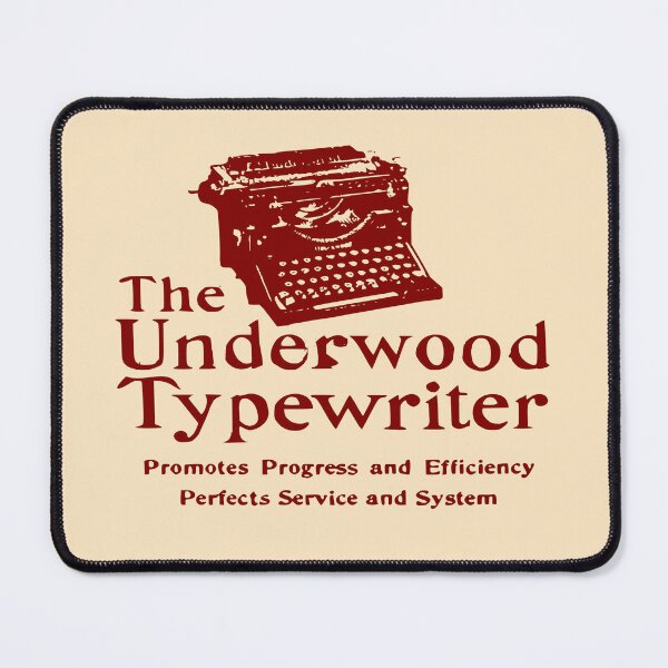 Item preview, Old Ad Underwood Manual Typewriter Vintage Maroon designed and sold by Marni Scofidio Desi9ns.