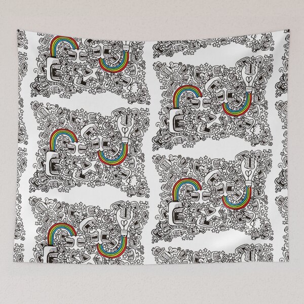 Item preview, Double Rainbow Doodle designed and sold by Gioco Roesch.