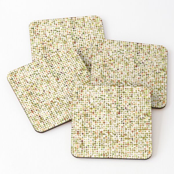 Item preview, Abstract watercolor painting confetti dots in green designed and sold by Denise Jansen.