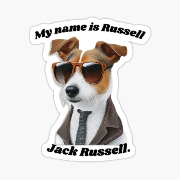 Item preview, My name is Russell, Jack Russell. designed and sold by touch-merch.
