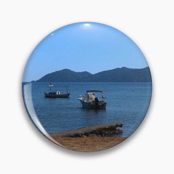 Item preview, Ibiza blue water coast med boats relax designed and sold by eddiebarronshop.