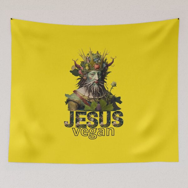 Item preview, Jesus vegan sarcastic humor designed and sold by GorinART.