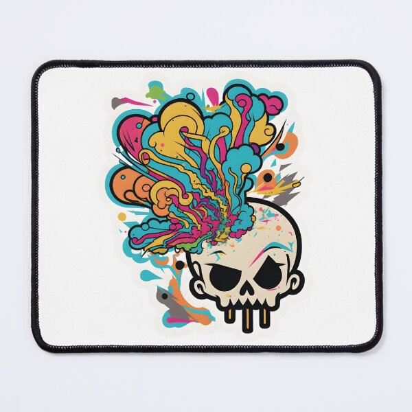 Item preview, Skull Mindblowing Sticker designed and sold by lkzart.