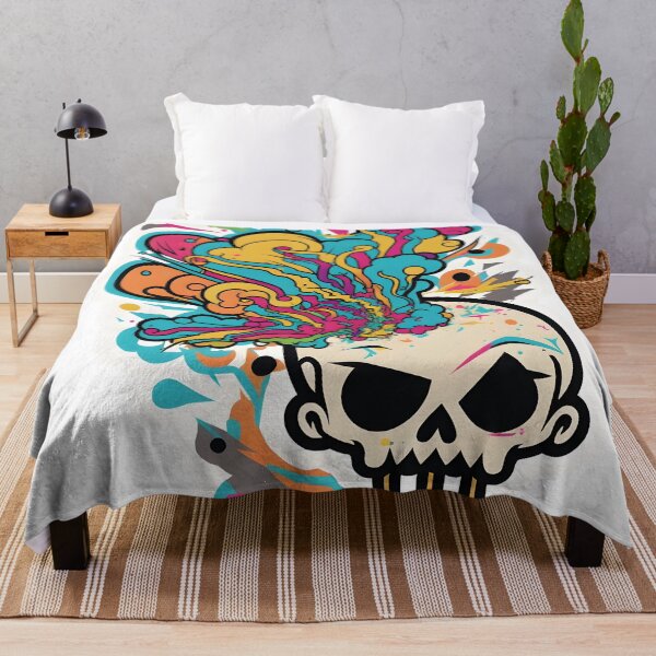 Item preview, Skull Mindblowing Sticker designed and sold by lkzart.