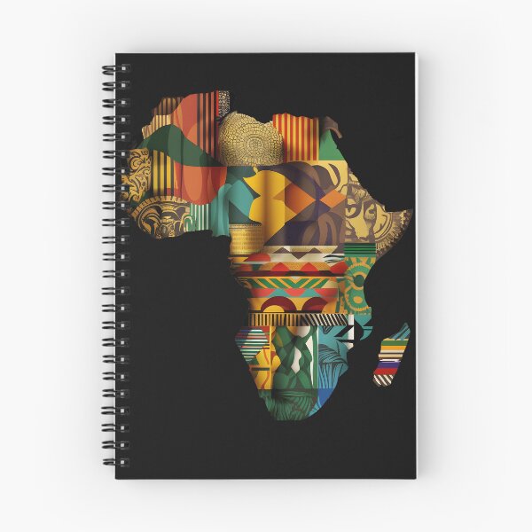 Item preview, Africa Map Kente Cloth Style - African designed and sold by StreetShirts1.