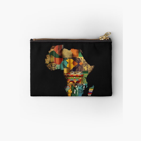 Item preview, Africa Map Kente Cloth Style - African designed and sold by StreetShirts1.