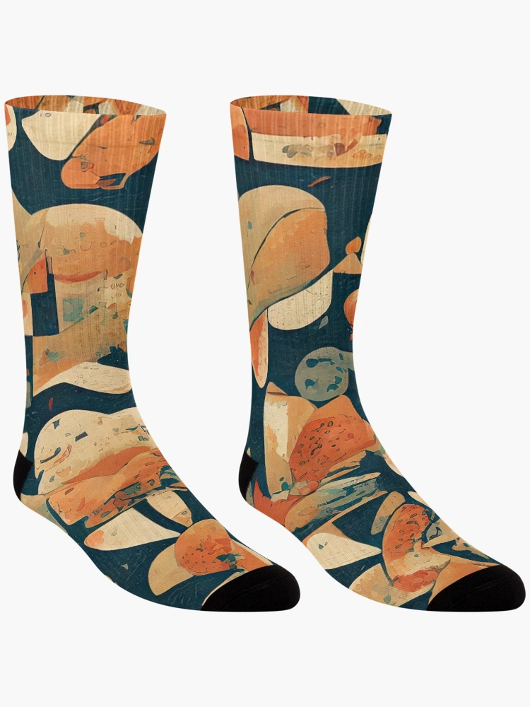 Thumbnail 3 of 5, Socks, Modern Abstract Pattern designed and sold by FireScreen.