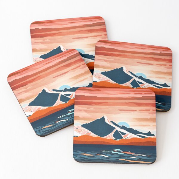 Item preview, Retro Ocean Sunset designed and sold by spacefrogdesign.