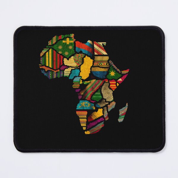 Item preview, Africa Map Kente Cloth Style - African designed and sold by StreetShirts1.