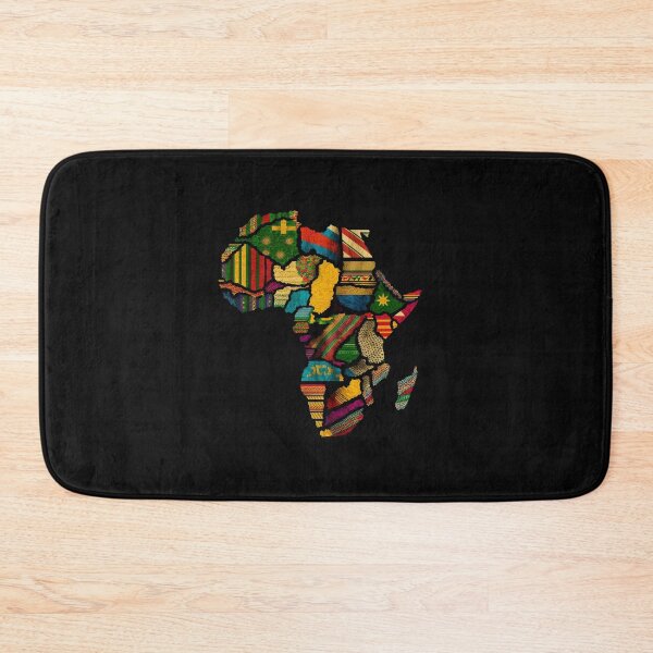 Item preview, Africa Map Kente Cloth Style - African designed and sold by StreetShirts1.