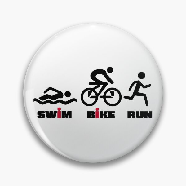Item preview, Swim bike run triathlon design designed and sold by ObviousArts.
