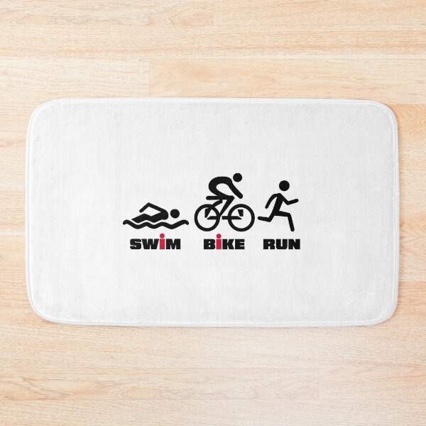 Item preview, Swim bike run triathlon design designed and sold by ObviousArts.