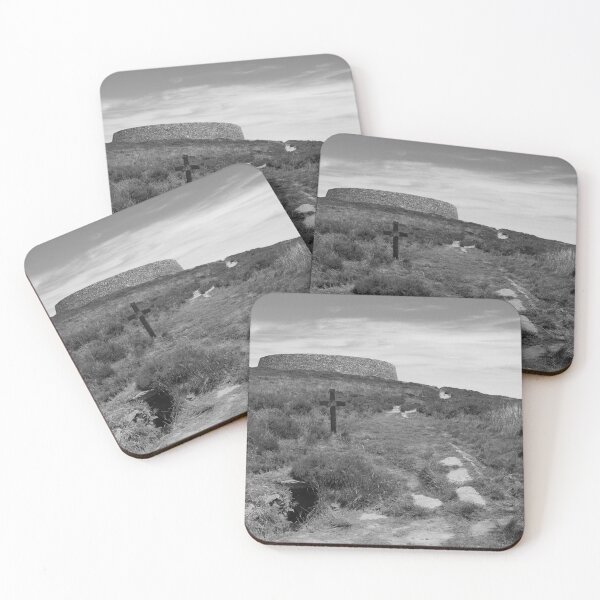 Item preview, Grianan of aileach ringfort Donegal Ireland black and white designed and sold by eddiebarronshop.