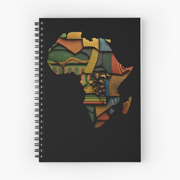 Item preview, Africa Map Kente Cloth Style - African designed and sold by StreetShirts1.