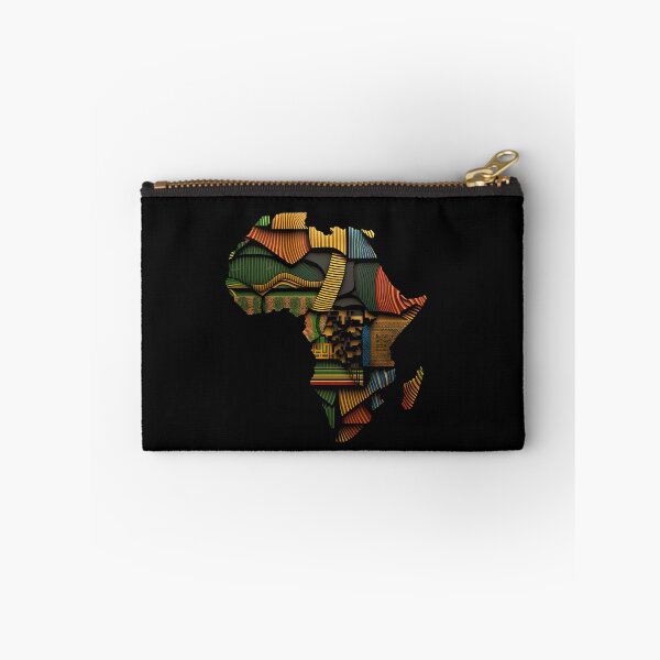 Item preview, Africa Map Kente Cloth Style - African designed and sold by StreetShirts1.