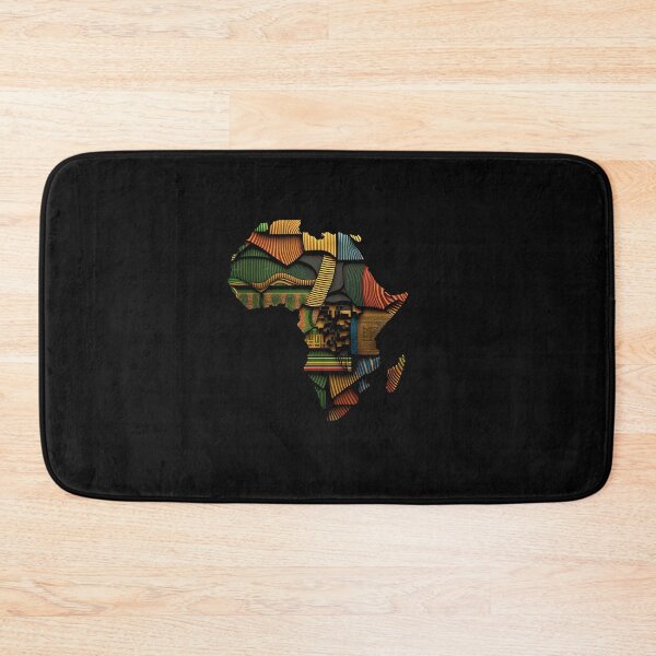 Item preview, Africa Map Kente Cloth Style - African designed and sold by StreetShirts1.