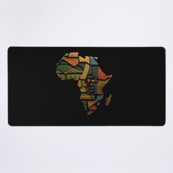 Item preview, Africa Map Kente Cloth Style - African designed and sold by StreetShirts1.