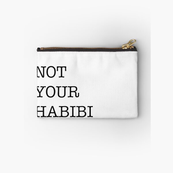 Item preview, Not your habibi funny relationship goals simple black white basic script designed and sold by tulipdesign.