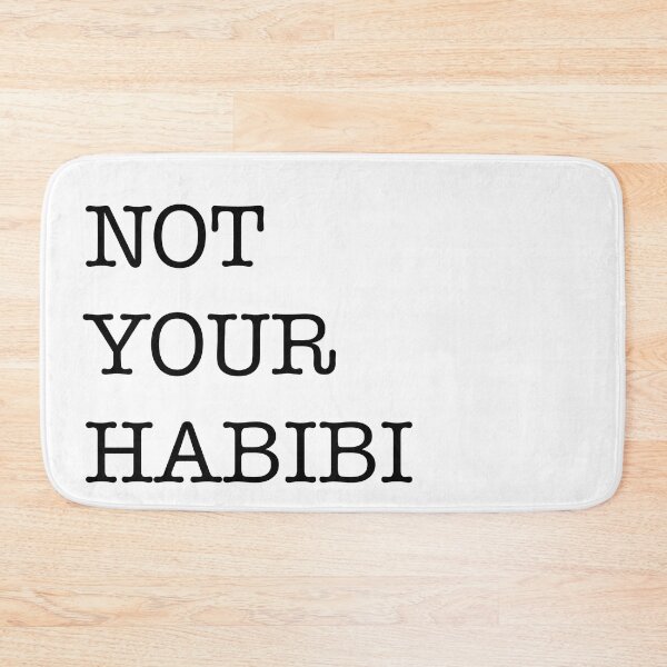 Item preview, Not your habibi funny relationship goals simple black white basic script designed and sold by tulipdesign.