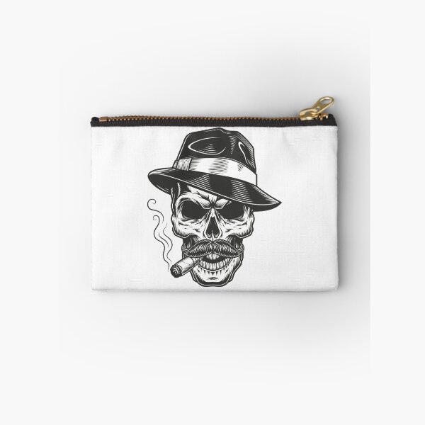 Item preview, Skull with mustache and cigar designed and sold by KachiDesign.