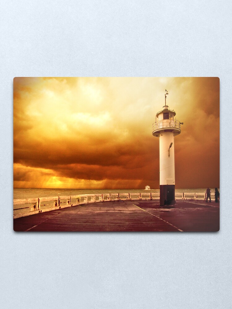 Alternate view of Pier Oostende Metal Print
