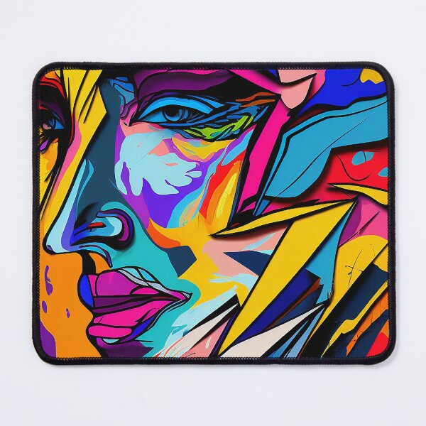 Item preview, Colorful Fauvism Abstract Face Painting designed and sold by elnixart.