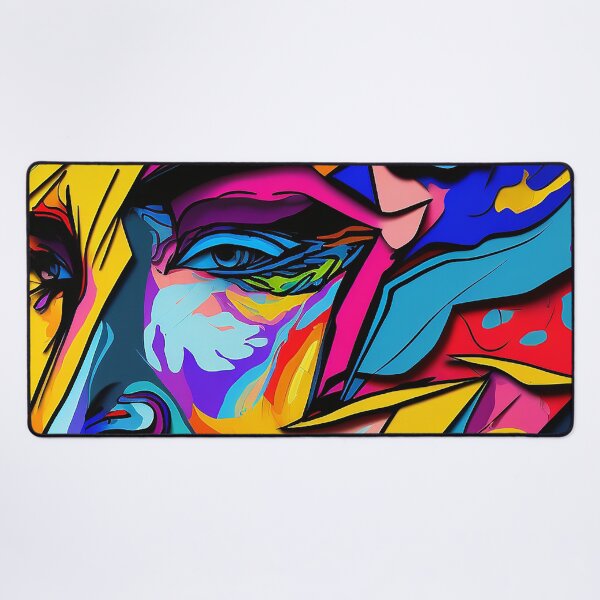 Item preview, Colorful Fauvism Abstract Face Painting designed and sold by elnixart.
