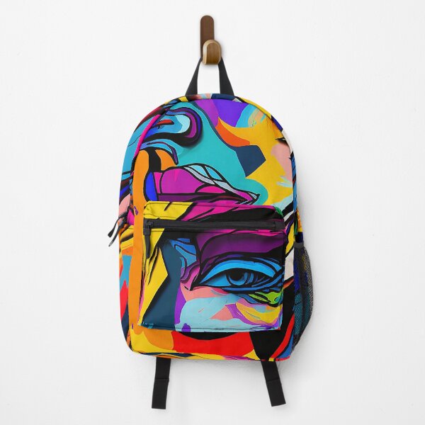 Item preview, Colorful Fauvism Abstract Face Painting designed and sold by elnixart.