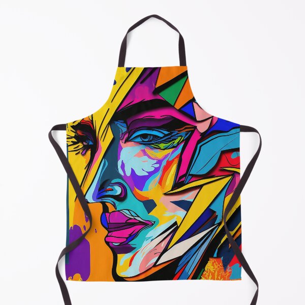 Item preview, Colorful Fauvism Abstract Face Painting designed and sold by elnixart.