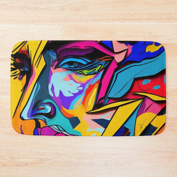 Item preview, Colorful Fauvism Abstract Face Painting designed and sold by elnixart.