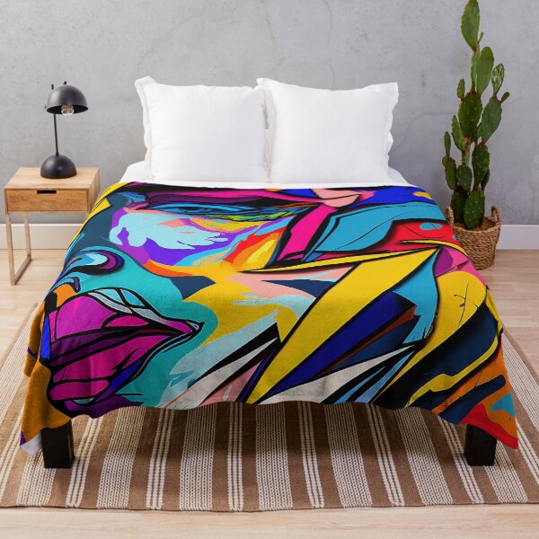 Item preview, Colorful Fauvism Abstract Face Painting designed and sold by elnixart.