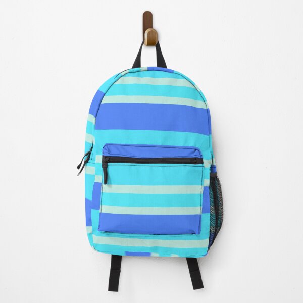 Item preview, Cool Aqua Beautiful Horizontal Stripes designed and sold by S4Graphics.