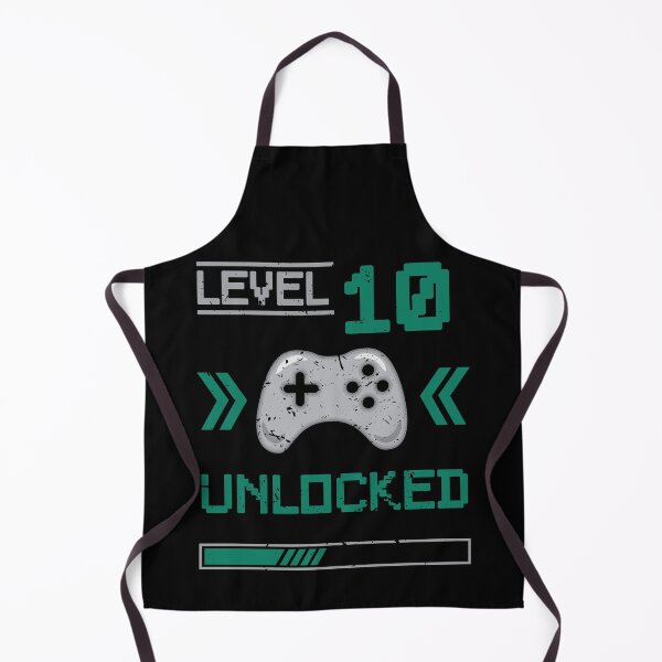 Item preview, Level 10 unlocked - 10th birthday Gamer shirt designed and sold by Gerald Waters.