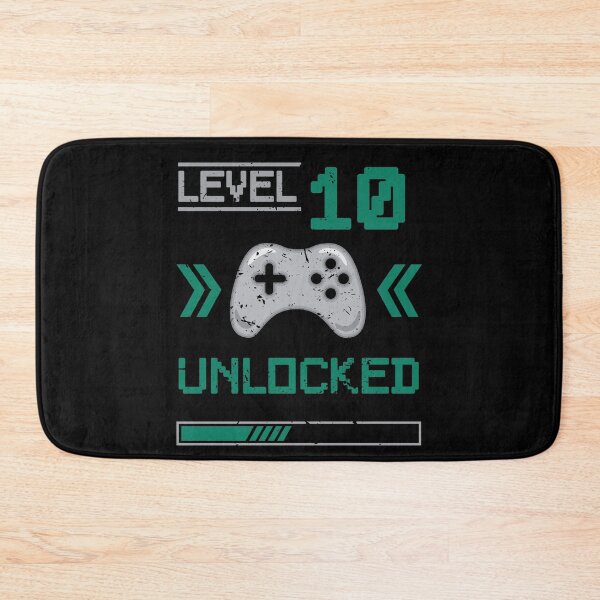 Item preview, Level 10 unlocked - 10th birthday Gamer shirt designed and sold by Gerald Waters.