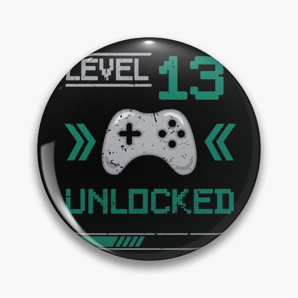 Item preview, Level 13 unlocked - 13th birthday Gamer shirt designed and sold by Gerald Waters.