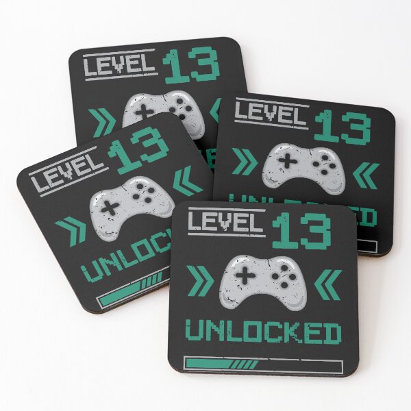 Item preview, Level 13 unlocked - 13th birthday Gamer shirt designed and sold by Gerald Waters.