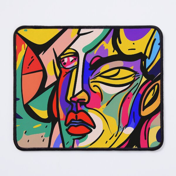 Item preview, Colorful Fauvism Abstract Face Painting designed and sold by elnixart.
