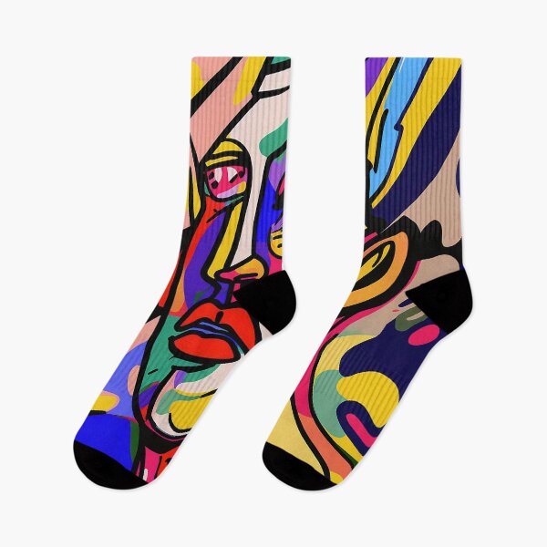 Item preview, Colorful Fauvism Abstract Face Painting designed and sold by elnixart.