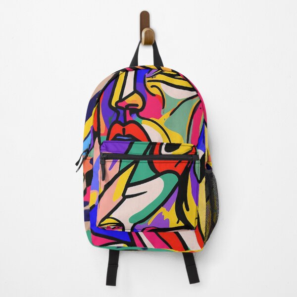 Item preview, Colorful Fauvism Abstract Face Painting designed and sold by elnixart.