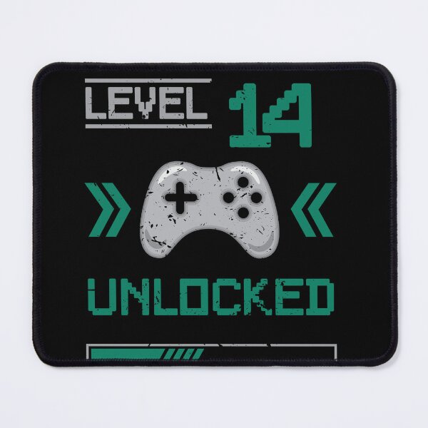 Item preview, Level 14 unlocked - 14th birthday Gamer shirt designed and sold by Gerald Waters.