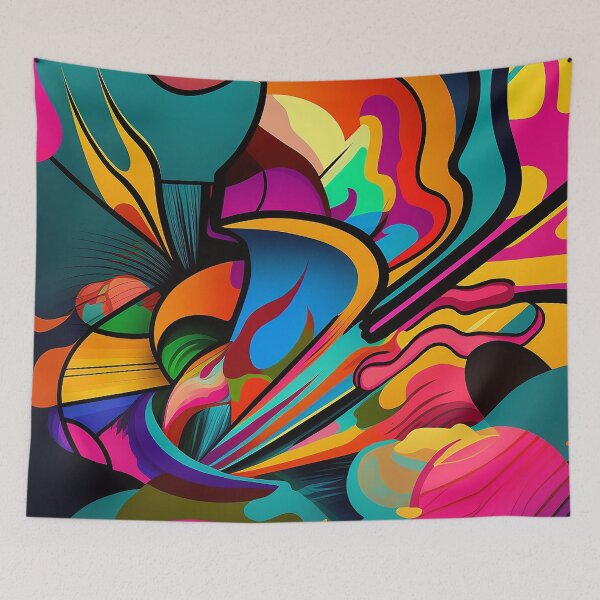 Item preview, Colorful Fauvism Abstract Painting designed and sold by elnixart.