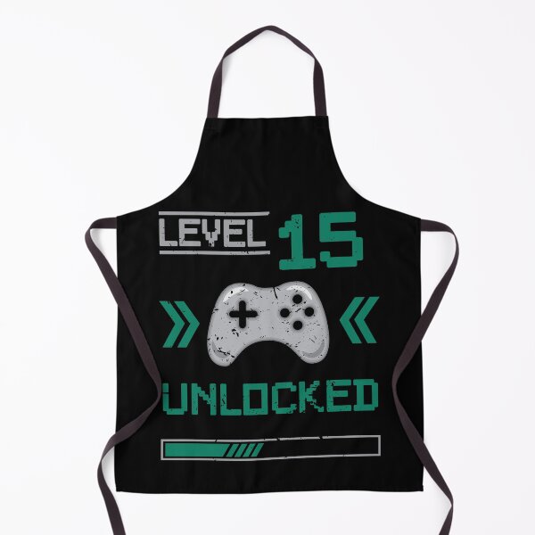 Item preview, Level 15 unlocked - 15th birthday Gamer shirt designed and sold by Gerald Waters.