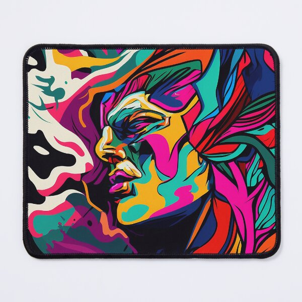 Item preview, Colorful Fauvism Abstract Face Painting designed and sold by elnixart.
