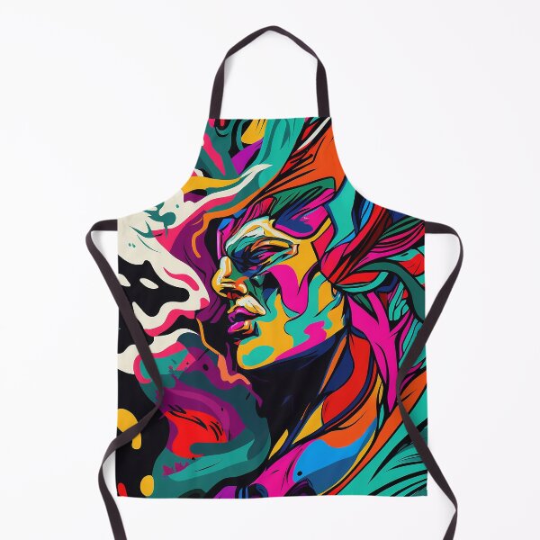 Item preview, Colorful Fauvism Abstract Face Painting designed and sold by elnixart.