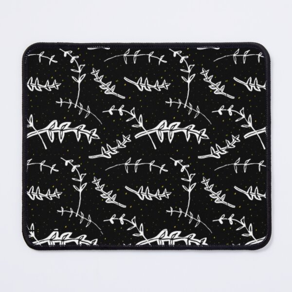 Item preview, modern leaves pattern black & white beautiful leaves designed and sold by DreamBigShirts.