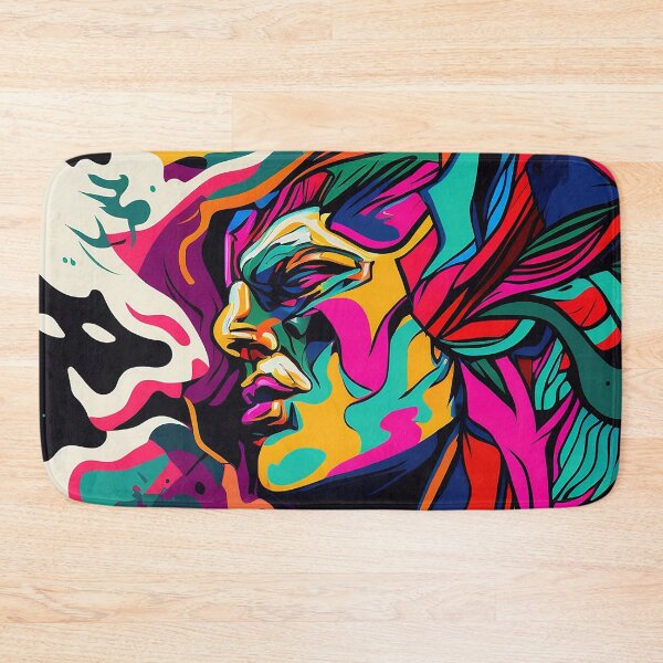 Item preview, Colorful Fauvism Abstract Face Painting designed and sold by elnixart.