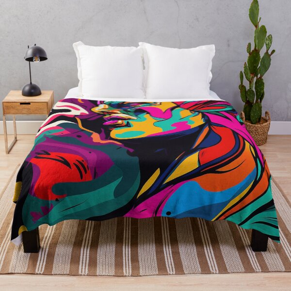 Item preview, Colorful Fauvism Abstract Face Painting designed and sold by elnixart.