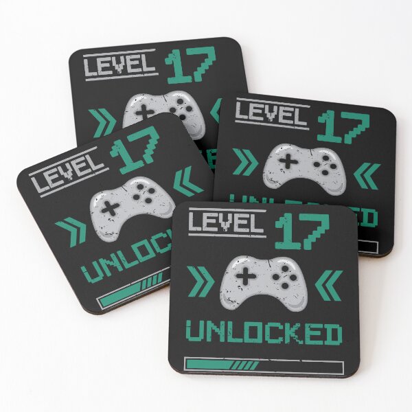 Item preview, Level 17 unlocked - 17th birthday Gamer shirt designed and sold by Gerald Waters.