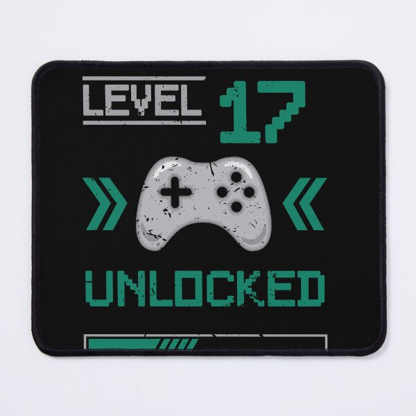 Item preview, Level 17 unlocked - 17th birthday Gamer shirt designed and sold by Gerald Waters.